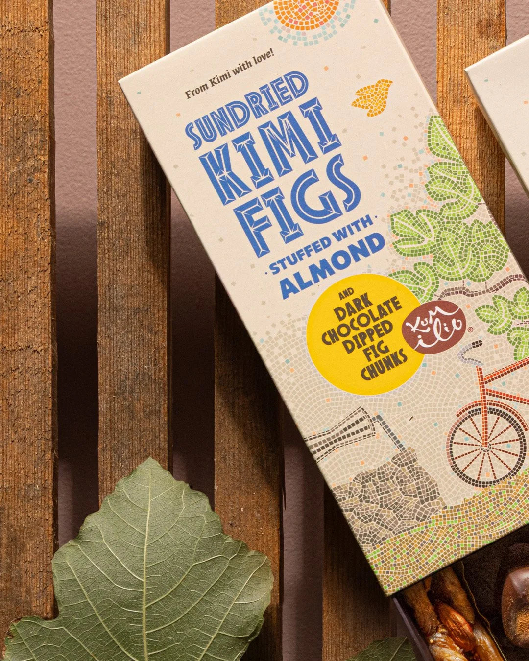 KUMILIO Kimi-Feigen-Geschenkbox gefüllt mit Nüssen und dunkler Schokolade Kumilio