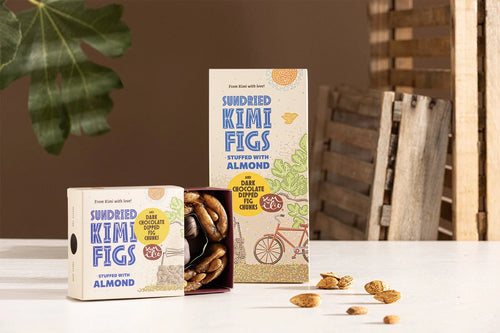 KUMILIO Kimi-Feigen-Geschenkbox gefüllt mit Nüssen und dunkler Schokolade Kumilio