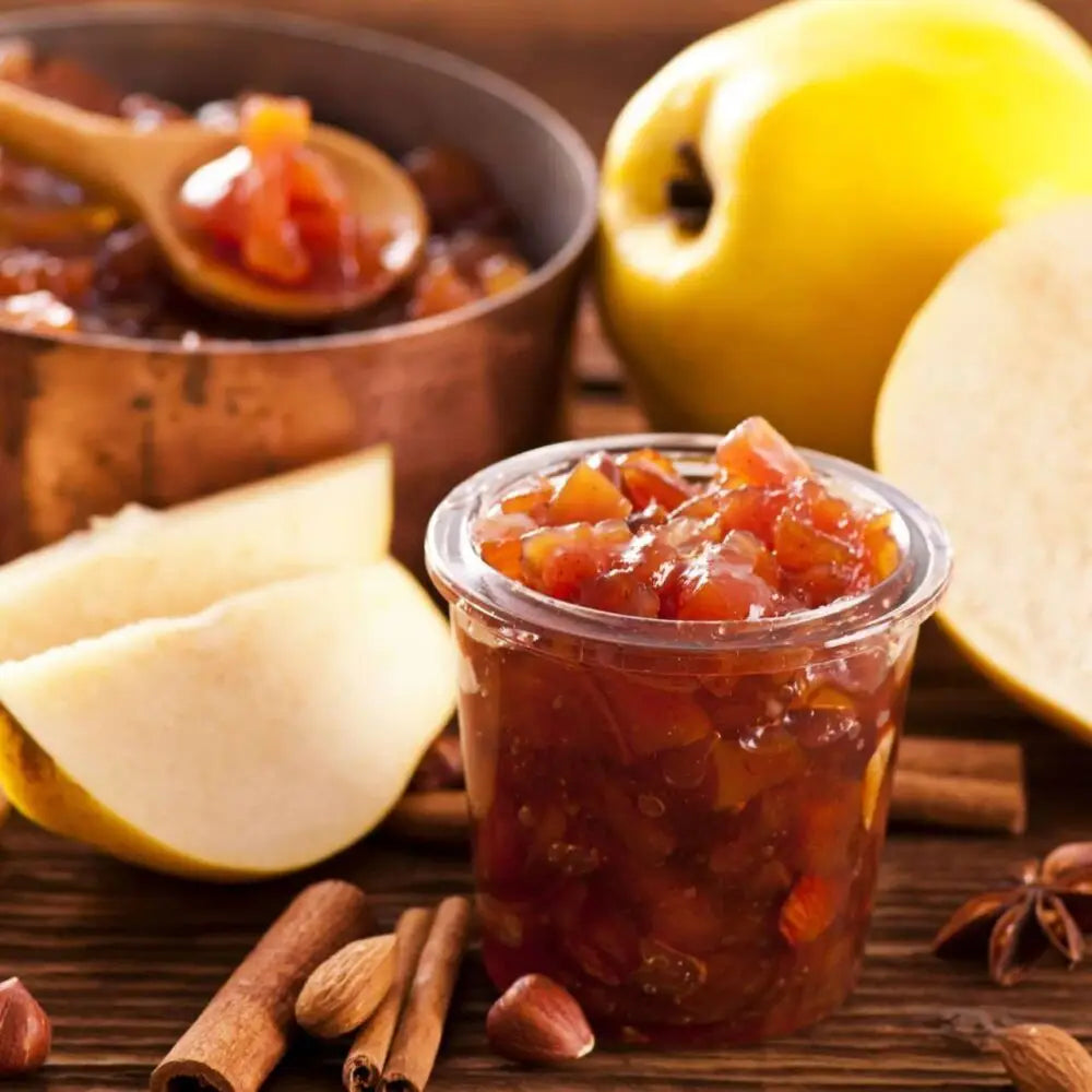 YIAM Griechische traditionelle handgemachte Löffelquitten mit Mandeln YIAM