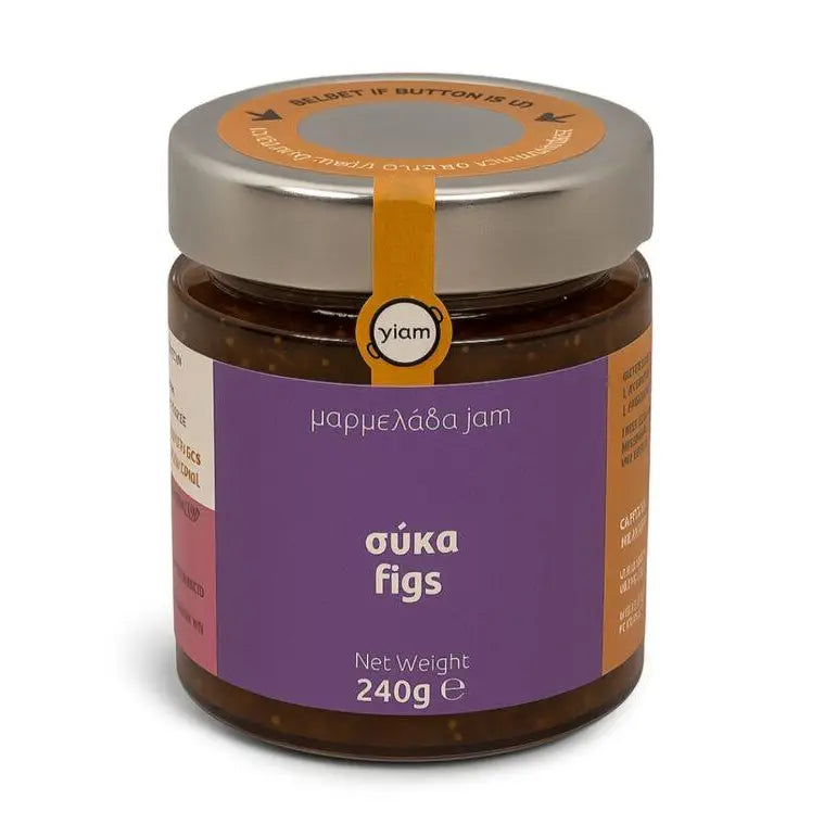 YIAM Handgemachte Feigenmarmelade, 240 g, ohne Zuckerzusatz YIAM