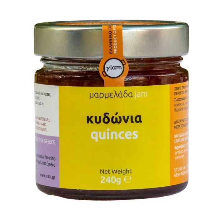 YIAM Handgemachte Quittenmarmelade, 240 g, ohne Zuckerzusatz YIAM